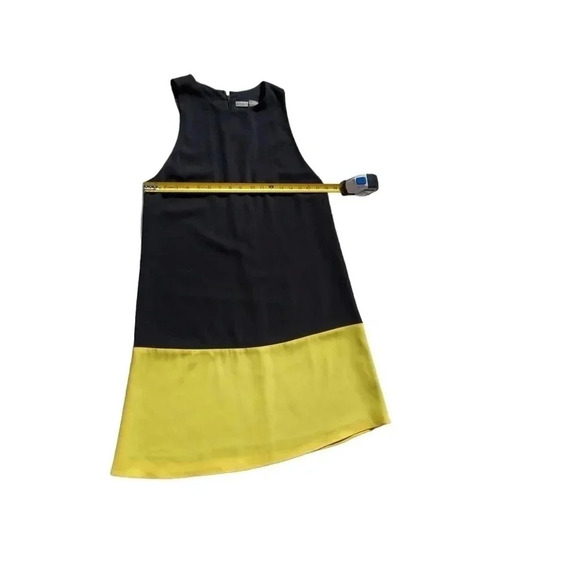 NWT Alice + Olivia Black and Lemon Dorma Dress Medium - Picture 7 of 10